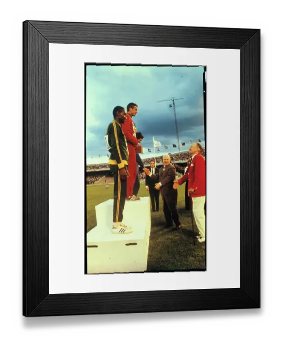 Framed Print : Giuseppe Gentile Being Congratulated