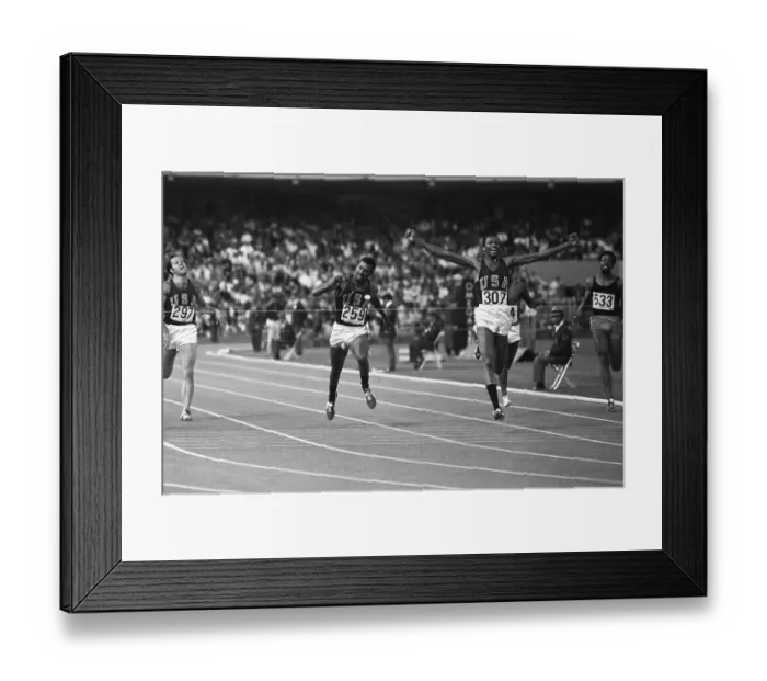 Framed Print : Sprinter Tommie Smith Winning 200-Meter Olympic Gold Medal Framed Print : Sprinter Tommie Smith Winning 200-Meter Olympic Gold Medal