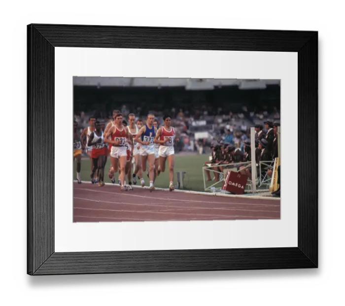 Framed Print : Mohamed Gammoudi Competing in a Race Framed Print : Mohamed Gammoudi Competing in a Race