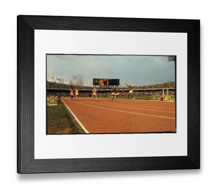 Framed Print : Tommie Smith Crossing the Finish Line Framed Print : Tommie Smith Crossing the Finish Line
