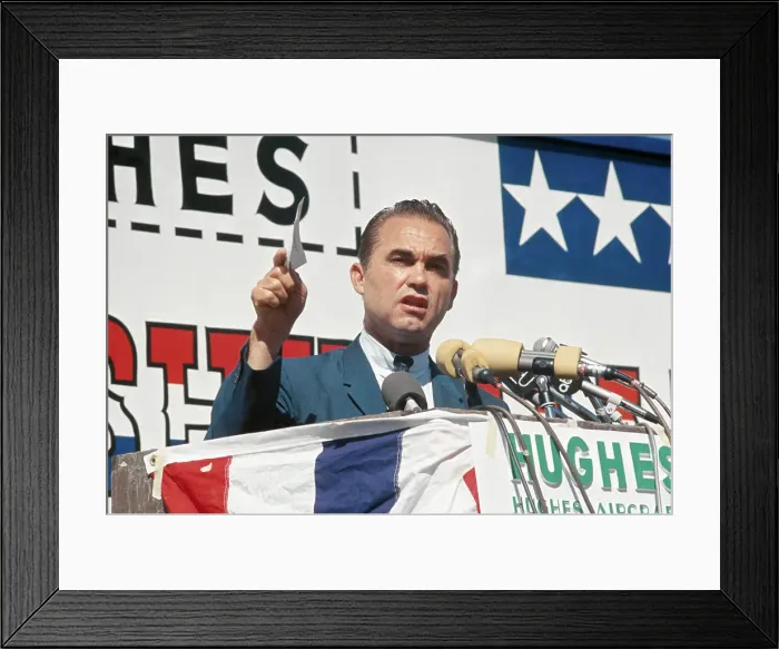 Framed Print : Wallace Speaking at Hughes Aircraft Framed Print : Wallace Speaking at Hughes Aircraft