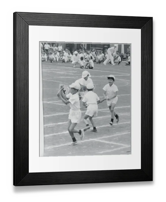 Framed Print : Japanese Children Playing