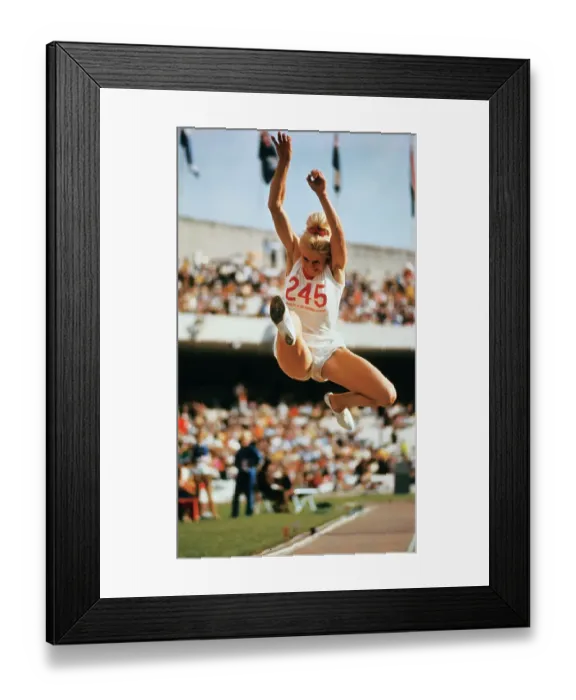 Framed Print : Tatiana Talysheva Jumping in Long Jump Event Framed Print : Tatiana Talysheva Jumping in Long Jump Event