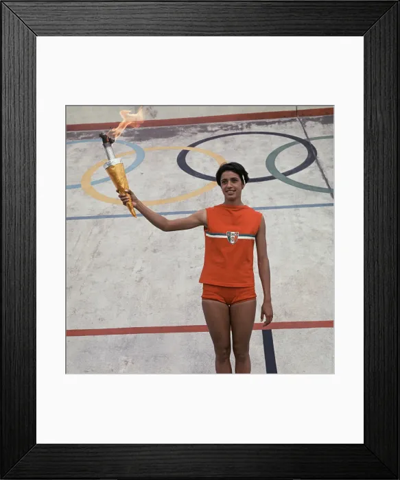 Framed Print : Olympic Torch-Bearer Framed Print : Olympic Torch-Bearer