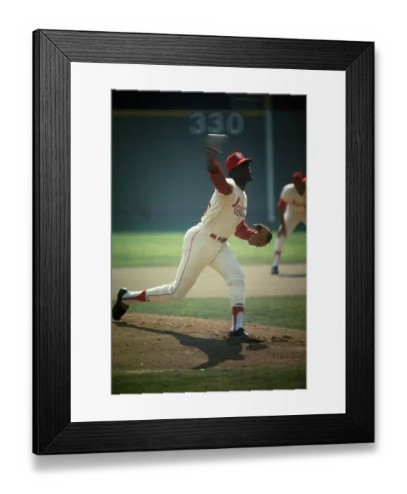 Framed Print : Bob Gibson Preparing For a Pitch Framed Print : Bob Gibson Preparing For a Pitch