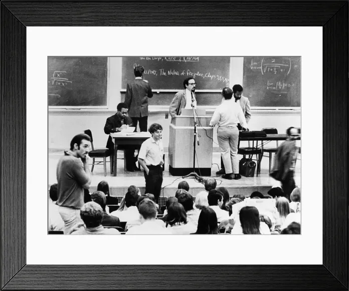 Framed Print : Eldridge Cleaver Seated in Front of Class Framed Print : Eldridge Cleaver Seated in Front of Class