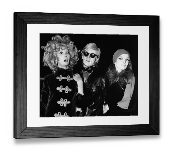 Framed Print : Ultra Violet, Andy Warhol and Viva