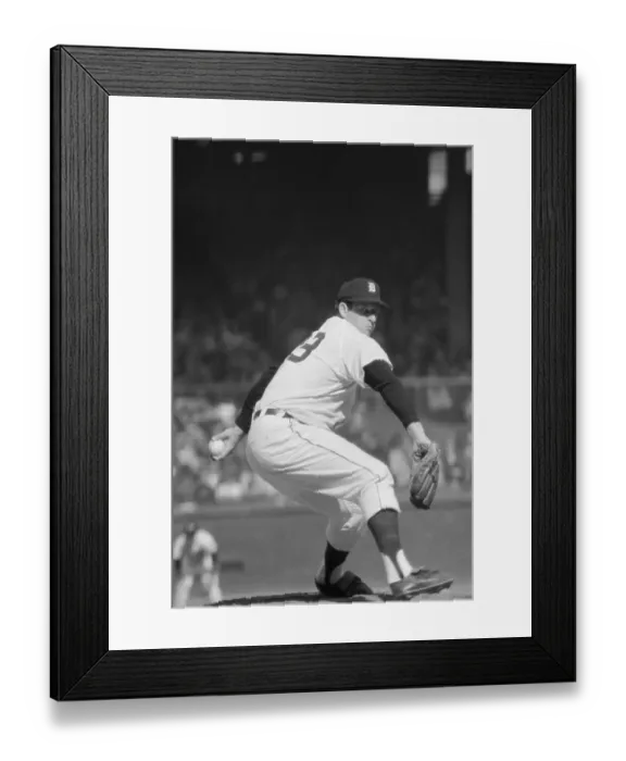 Framed Print : Mickey Lolich Pitching Framed Print : Mickey Lolich Pitching