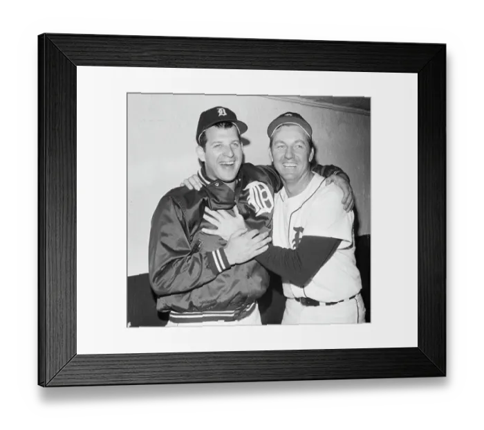 Framed Print : Al Kaline and Mickey Lolich Arm in Arm Framed Print : Al Kaline and Mickey Lolich Arm in Arm