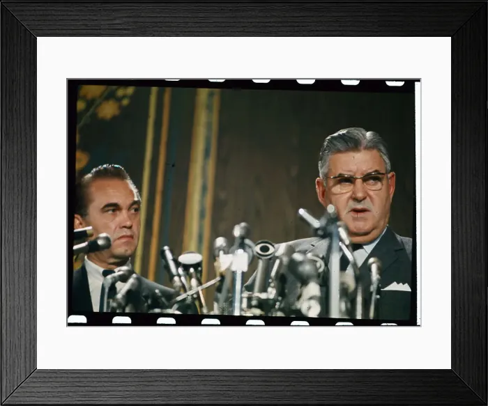 Framed Print : Curtis E. LeMay Speaking at Microphone Framed Print : Curtis E. LeMay Speaking at Microphone