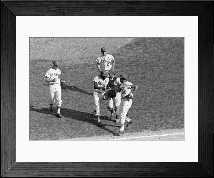 Framed Print : Orlando Cepeda Congratulates Bob Gibson Framed Print : Orlando Cepeda Congratulates Bob Gibson