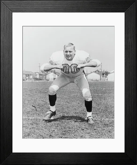 Framed Print : Football Player Jim Otto Framed Print : Football Player Jim Otto