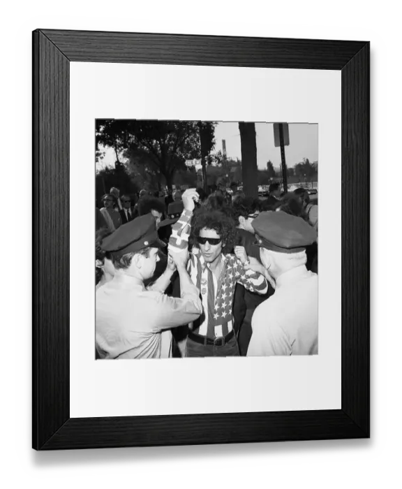 Framed Print : Police Arresting Abbie Hoffman Framed Print : Police Arresting Abbie Hoffman