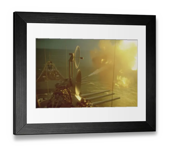 Framed Print : USS New Jersey, Vietnam War Framed Print : USS New Jersey, Vietnam War