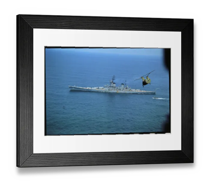 Framed Print : Aerial View of USS New Jersey Framed Print : Aerial View of USS New Jersey