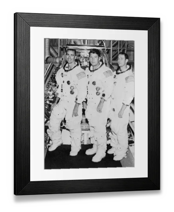 Framed Print : Apollo 7 Astronauts Framed Print : Apollo 7 Astronauts