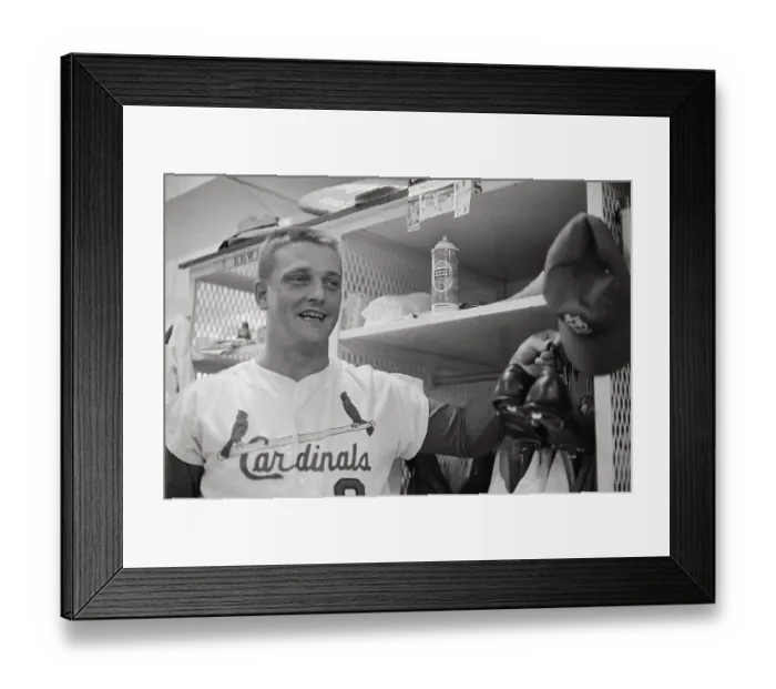Framed Print : Roger Maris in His Looker Room Framed Print : Roger Maris in His Looker Room