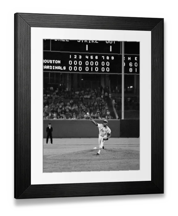 Framed Print : Bob Gibson Pitching - Action Shot Framed Print : Bob Gibson Pitching - Action Shot