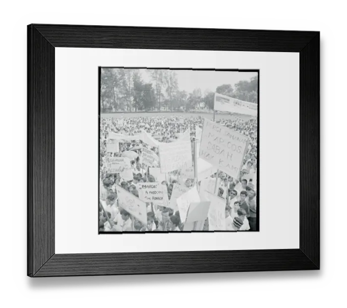 Framed Print : Demonstration in Malaya Framed Print : Demonstration in Malaya