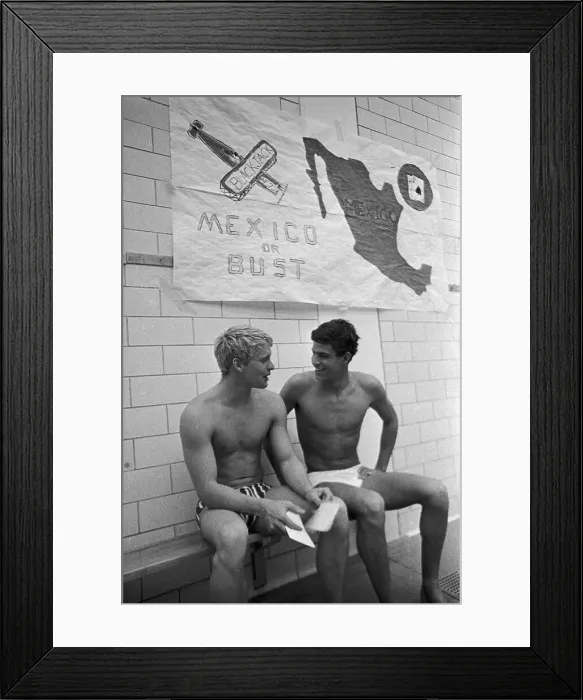Framed Print : Don Schollander and Mark Spitz Sitting Framed Print : Don Schollander and Mark Spitz Sitting