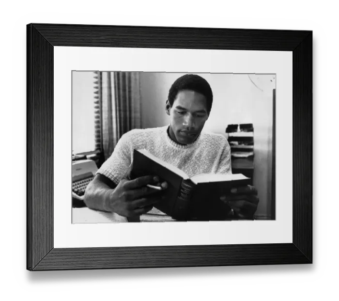 Framed Print : O.J. Simpson Studies for Classes Framed Print : O.J. Simpson Studies for Classes