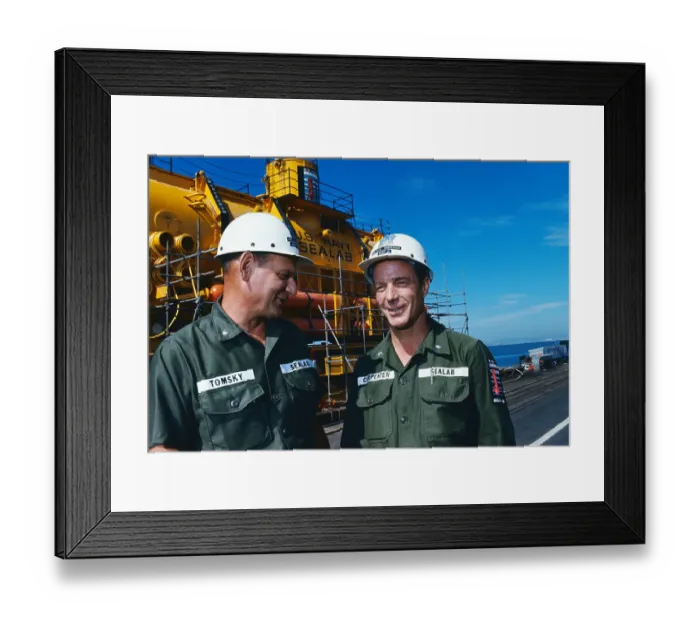 Framed Print : Sealab and its Project Leaders