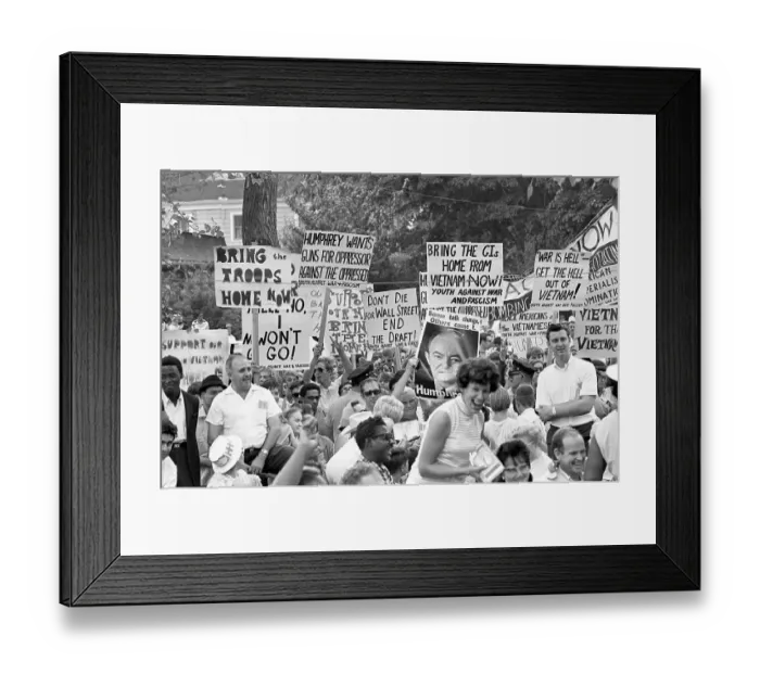 Framed Print : Protests Against Humphrey Framed Print : Protests Against Humphrey