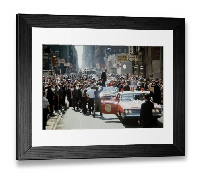 Framed Print : Richard Nixon Hailed In Philadelphia