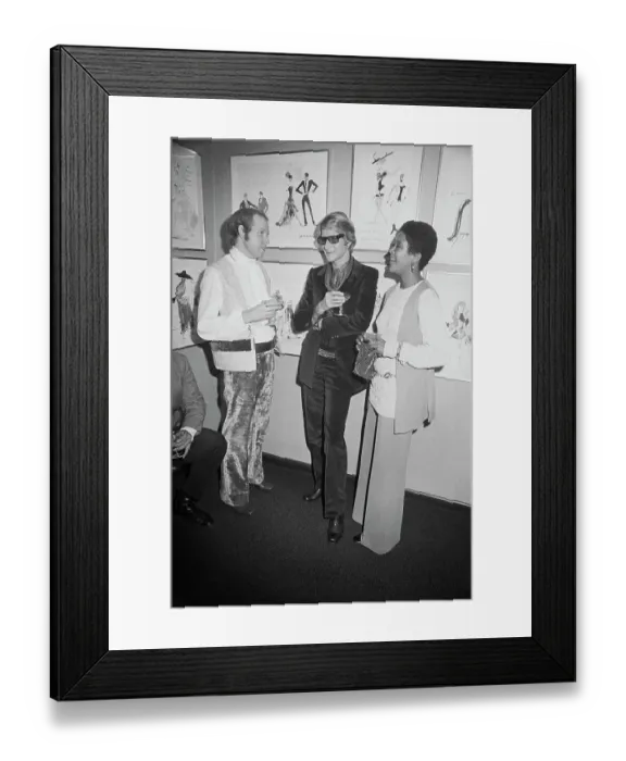 Framed Print : Yves Saint Laurent with Friends