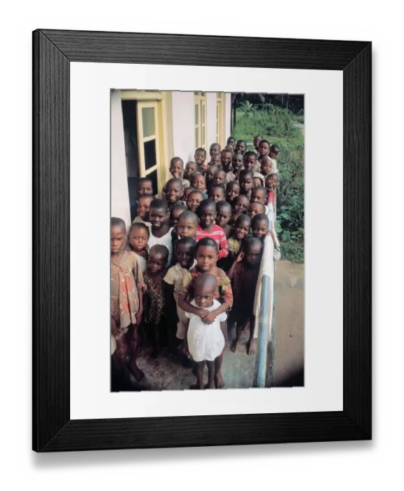 Framed Print : Group of Biafran Children Framed Print : Group of Biafran Children