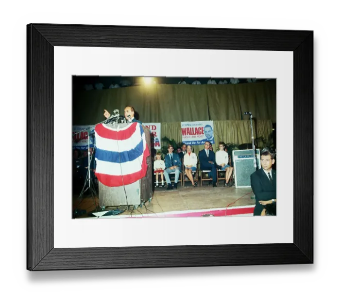 Framed Print : George C. Wallace Speaking at Podium Framed Print : George C. Wallace Speaking at Podium