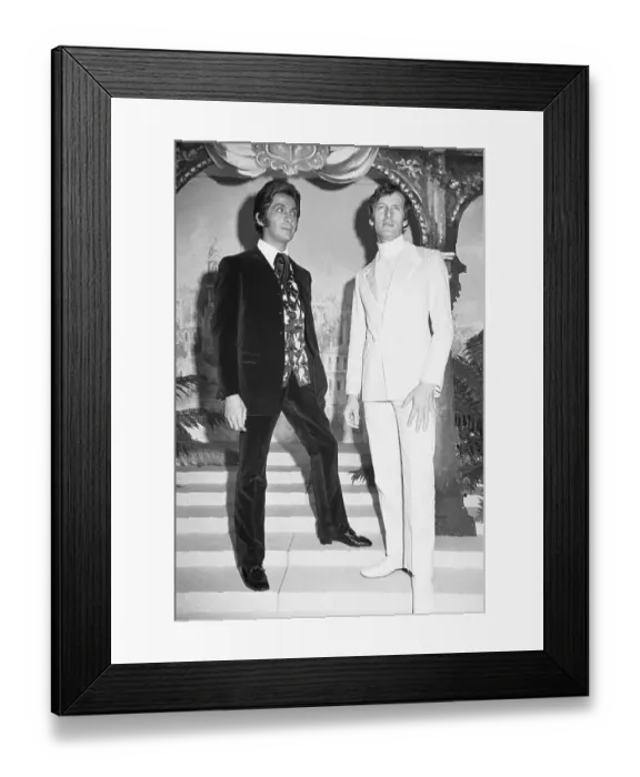 Framed Print : Men Modeling Designer Fashions Framed Print : Men Modeling Designer Fashions