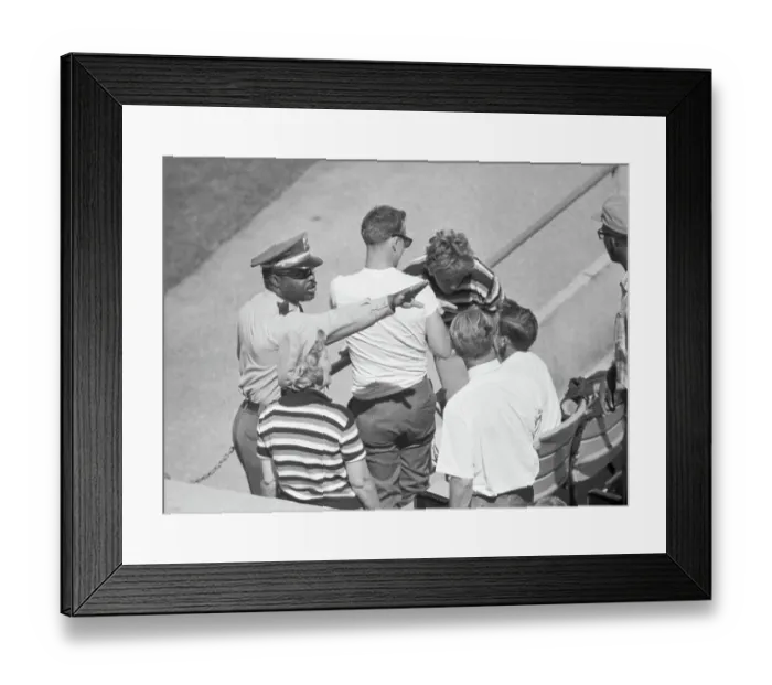Framed Print : Willie Mays Confronts Hecklers from the Field Framed Print : Willie Mays Confronts Hecklers from the Field