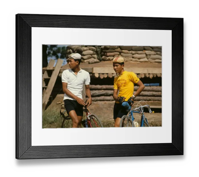 Framed Print : South Vietnamese Cyclists Hunag and Hung Framed Print : South Vietnamese Cyclists Hunag and Hung