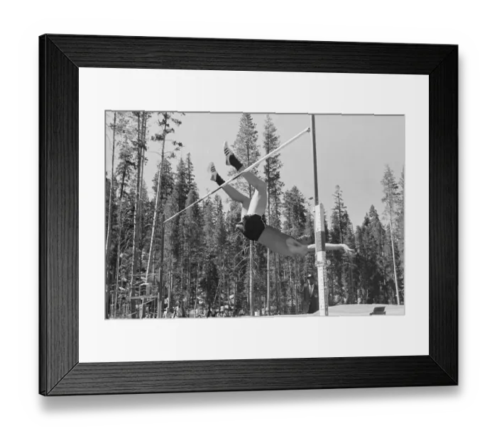 Framed Print : Dick Fosbury Clearing The High Bar Jump Framed Print : Dick Fosbury Clearing The High Bar Jump