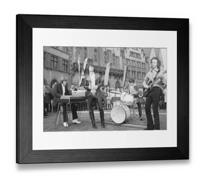 Framed Print : The Doors Perform Outdoors / Germany Framed Print : The Doors Perform Outdoors / Germany