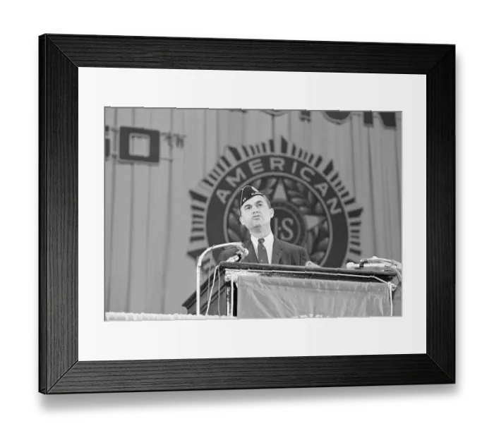 Framed Print : George Wallace Addresses American Legion Framed Print : George Wallace Addresses American Legion
