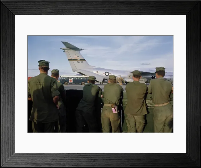 Framed Print : Marines At Airport Framed Print : Marines At Airport