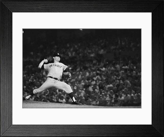 Framed Print : Denny McClain Preparing to Throw Baseball Framed Print : Denny McClain Preparing to Throw Baseball