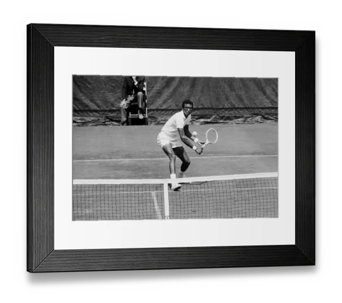 Framed Print : Arthur Ashe And Tom Okker-U.S. Open