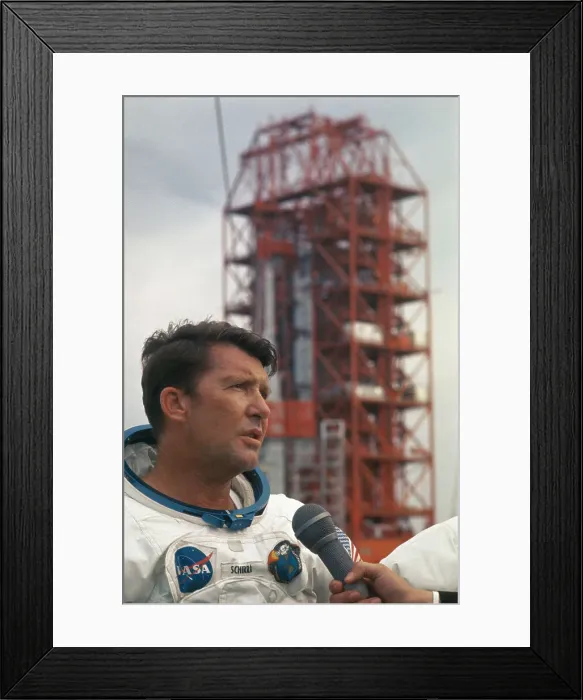 Framed Print : Portrait of Walter Schirra Framed Print : Portrait of Walter Schirra