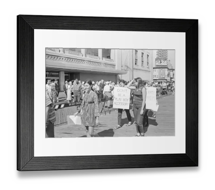 Framed Print : Demonstrators Picket Miss America Pageant Framed Print : Demonstrators Picket Miss America Pageant