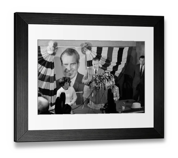 Framed Print : Spiro Agnew and Wife Meet the Press Framed Print : Spiro Agnew and Wife Meet the Press