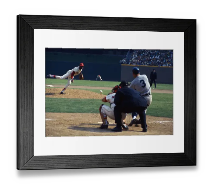 Framed Print : Bob Gibson on the Catch Framed Print : Bob Gibson on the Catch