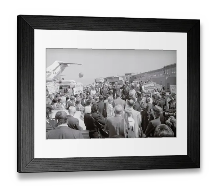 Framed Print : Richard Nixon Speaking with Arms Raised Framed Print : Richard Nixon Speaking with Arms Raised