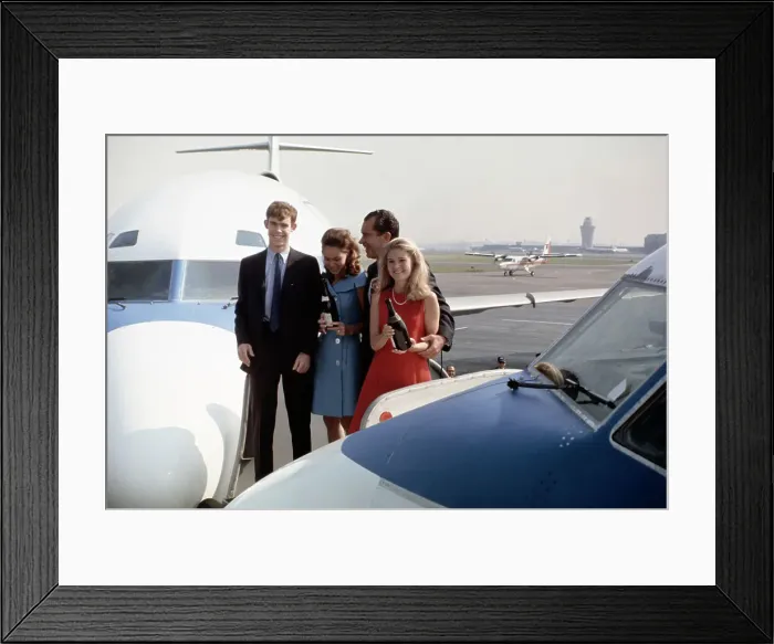 Framed Print : Richard Nixon And Daughters Christening Campaign Planes Framed Print : Richard Nixon And Daughters Christening Campaign Planes