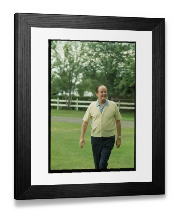 Framed Print : Portrait of Hubert Humphrey Framed Print : Portrait of Hubert Humphrey