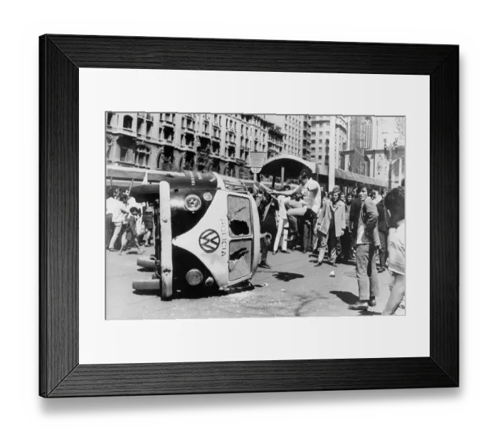 Framed Print : Student Attacking Car Framed Print : Student Attacking Car