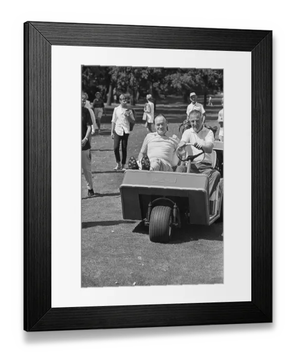 Framed Print : Bob Hope And Spiro Agnew In Golf Cart Framed Print : Bob Hope And Spiro Agnew In Golf Cart