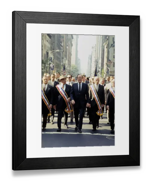 Framed Print : Hubert Humphrey In Labor Day Parade Framed Print : Hubert Humphrey In Labor Day Parade